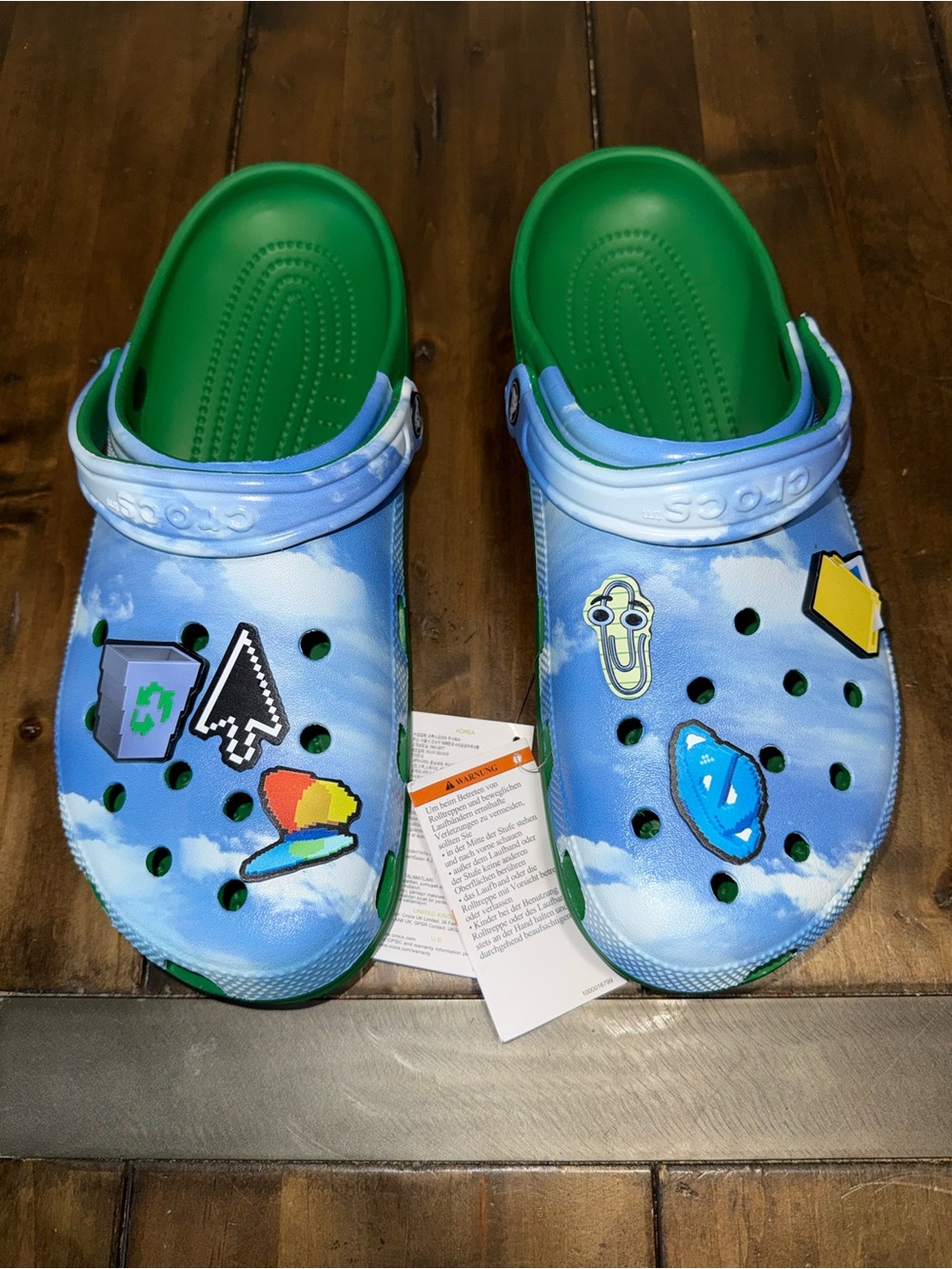 limited-edition Microsoft Windows XP x Crocs Classic crocs